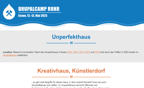Screenshot DrupalCamp Ruhr 2024